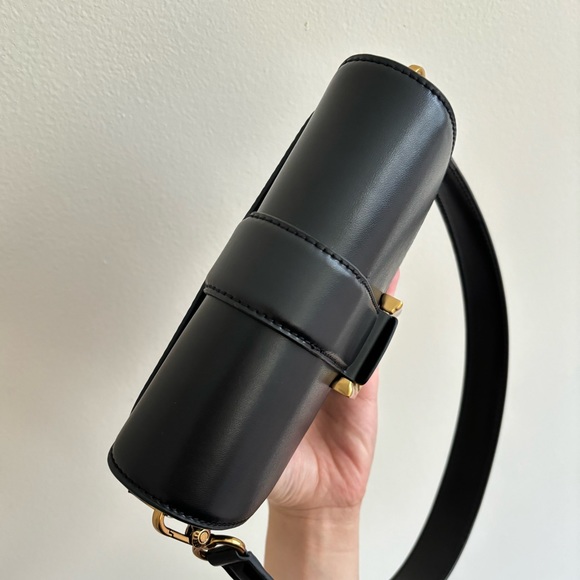 Charles & Keith Mini Gabine Saddle Bag - Black - Picture 6 of 15